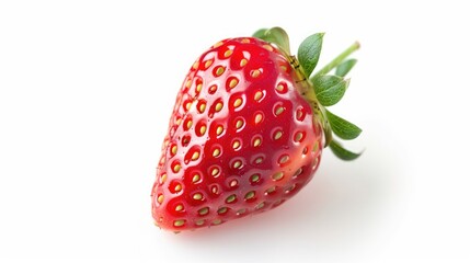 Ripe strawberry fruit isolated on a white background