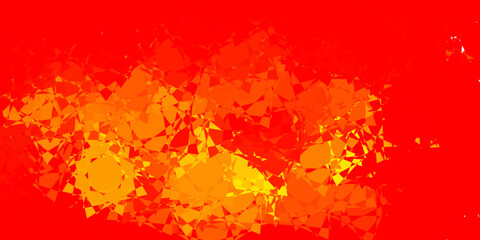 Light Orange vector backdrop with triangles, lines.