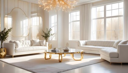 Fototapeta premium Photo interior modern design room 3d illustration