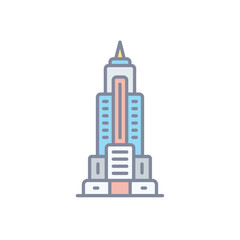 Fototapeta premium Empire State vector icon