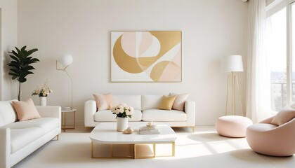 Photo interior modern design room 3d illustration