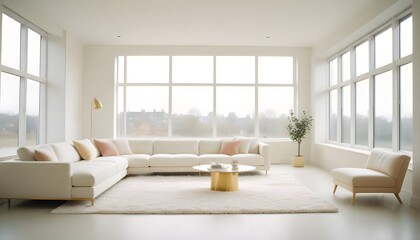 Fototapeta premium Photo interior modern design room 3d illustration