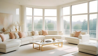 Fototapeta premium Photo interior modern design room 3d illustration