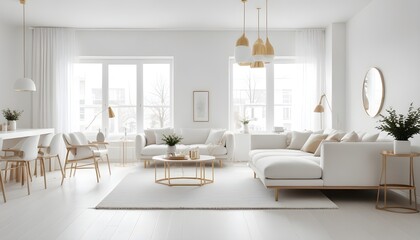 Fototapeta premium Photo interior modern design room 3d illustration