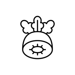 Radish outline icons, minimalist vector illustration ,simple transparent graphic element .Isolated on white background