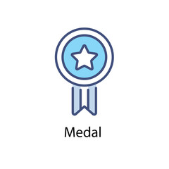 Medal vector icon 