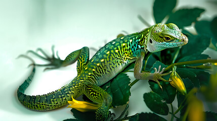 Fototapeta premium Green lizard