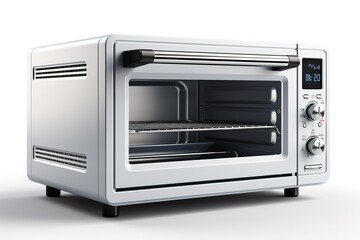 Fototapeta premium Microwave oven isolated on white background