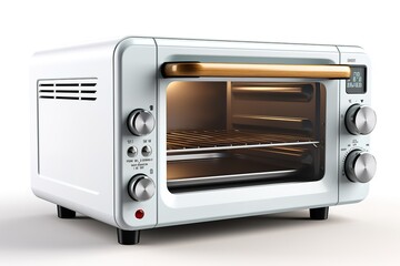 Fototapeta premium Microwave oven isolated on white background