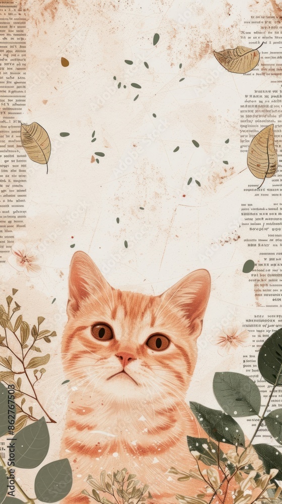 Wall mural cute wallpaper backgrounds collage animal.