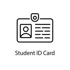 Student ID Card vector icon