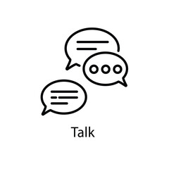 Talk vector icon 