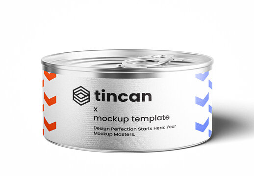 Round Tin Can Mockup