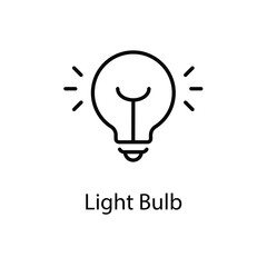 Light Bulb vector icon