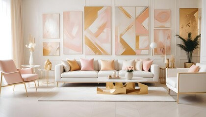 Photo interior modern design room 3d illustration