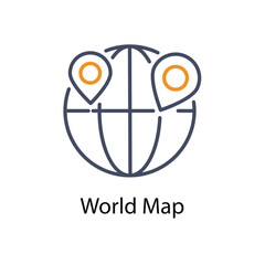 World Map vector icon