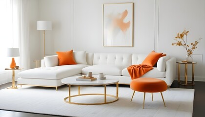 Photo interior modern design room 3d illustration