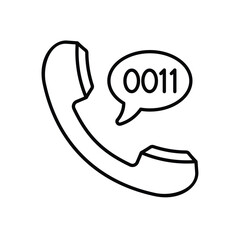 Dialing Code vector icon