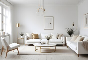 Photo interior modern design room 3d illustration