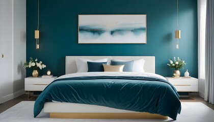 Photo interior modern design room 3d illustration