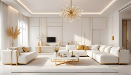 Fototapeta premium Photo interior modern design room 3d illustration