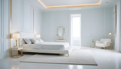 Fototapeta premium Photo interior modern design room 3d illustration