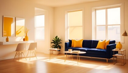 Fototapeta premium Photo interior modern design room 3d illustration