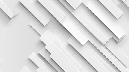 A close-up image of an abstract geometric pattern composed of overlapping white rectangles. The rectangular shapes create a sense of depth and dimension SEAMLESS PATTERN