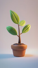 Simple design small green bud