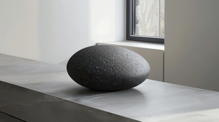 A simple paperweight on a clean, minimal surface, emphasizing its elegant design and functionality.