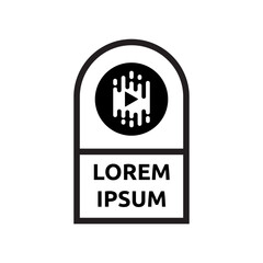 Set of Podcast or Radio Logo design using Microphone icon