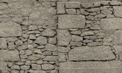 A stone wall  closeup abstract with halftone effect