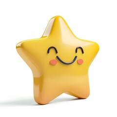 golden star on white background