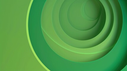 Abstract Green Circle Pattern