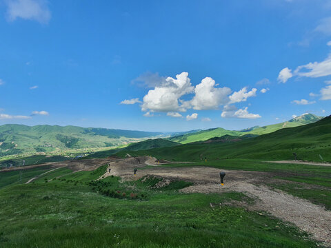 Summer view of Shahdag Mountain Resort, Azerbaijan 