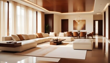 Fototapeta premium Photo interior modern design room 3d illustration