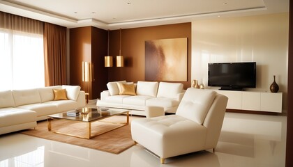 Fototapeta premium Photo interior modern design room 3d illustration