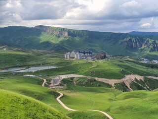 Summer view of Shahdag Mountain Resort, Azerbaijan 