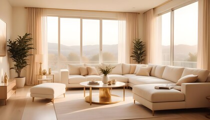 Fototapeta premium Photo interior modern design room 3d illustration