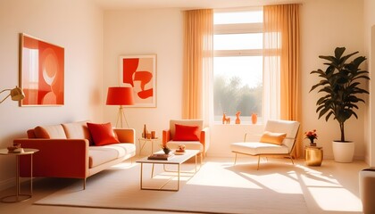 Fototapeta premium Photo interior modern design room 3d illustration