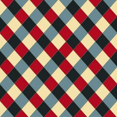 geometric pattern in red and blue