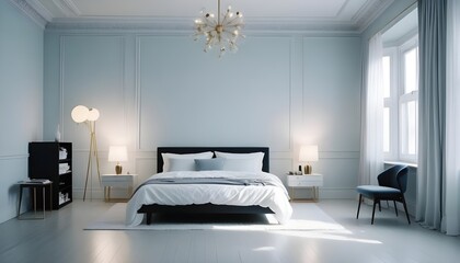 Photo interior modern design room 3d illustration
