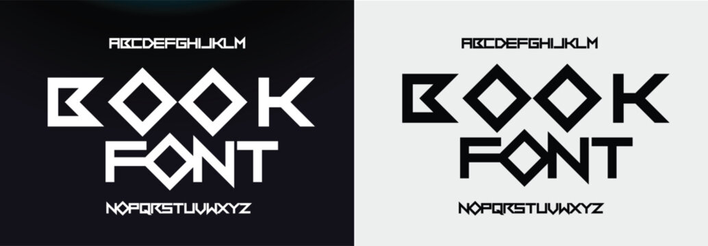 futuristic Abstract technology  alphabet font. Creative modern bold typography vector Illustration design