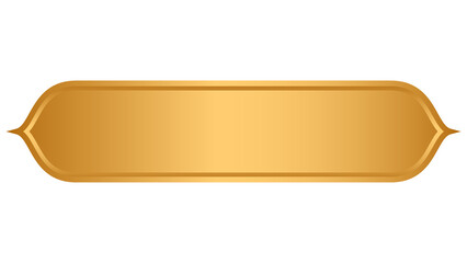 luxury golden arabic islamic text box title frame border set with ornamental illustration