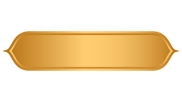 luxury golden arabic islamic text box title frame border set with ornamental illustration