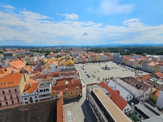 Naklejka premium Budweis Tschechien Altstadt und Sehenswürdigkeiten