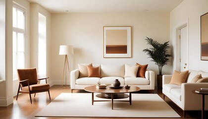 Fototapeta premium Photo interior modern design room 3d illustration