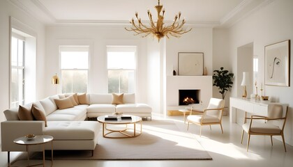 Fototapeta premium Photo interior modern design room 3d illustration