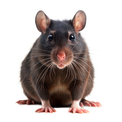 black mouse on a transparent background
