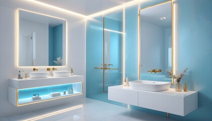 Photo interior modern design room 3d illustration